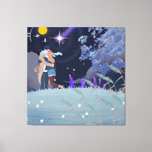 Night Embrace Canvas Print (Front)
