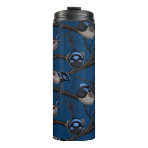 Night fairy wrens thermal tumbler
