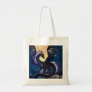Night Fall Dragon art by Carla Morrow Tote Bag