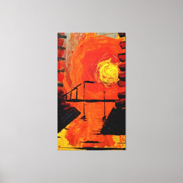 Night Falls Canvas Print (Front)