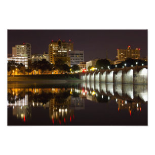 Night Falls on the Market Street Bridge Photo Print