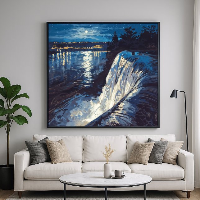 Night Falls - Painterly Nature Illustration Style Poster (Creator Uploaded)