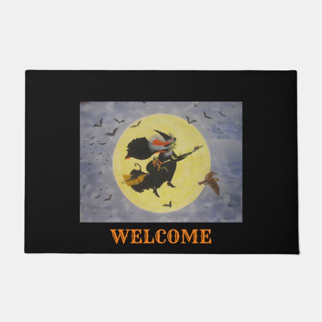 "Night Flight!" Doormat (Front)