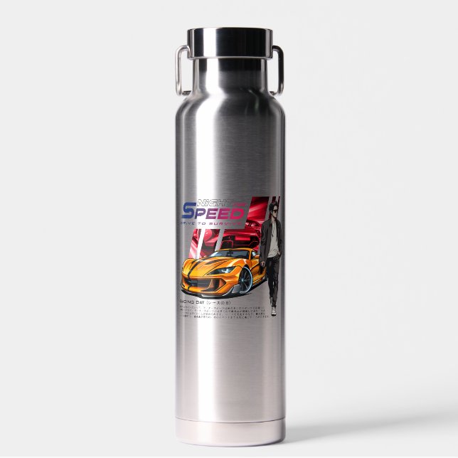 Night for Speed | Thor Copper Vacuum Insulated Water Bottle (Front)