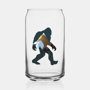 Night Forest Bigfoot Can Glass