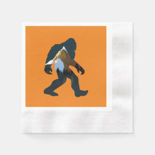 Night Forest Bigfoot Napkin