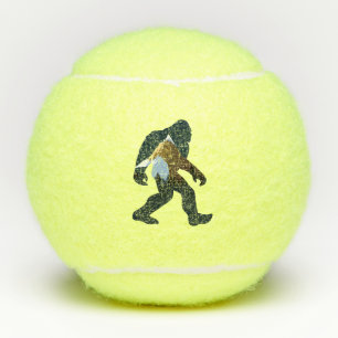 Night Forest Bigfoot Tennis Balls