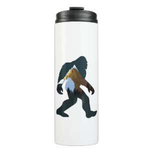 Night Forest Bigfoot Thermal Tumbler