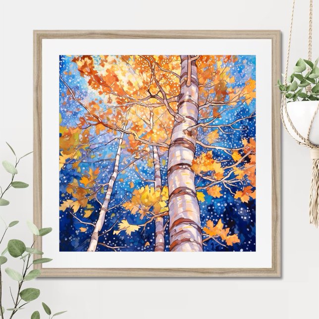 Night Forest Landscape Painting Poster (Creator Uploaded)