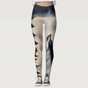 Night forest leggings