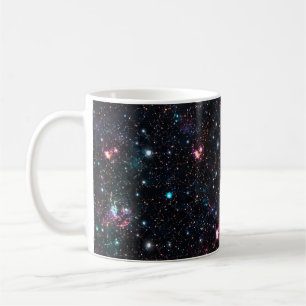 Night Galaxy Space PrintSeamless Pattern in Repeat Coffee Mug