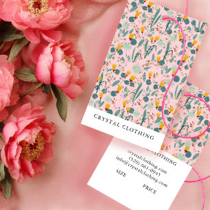 Night Garden Botanical Chic Modern Hang Tag