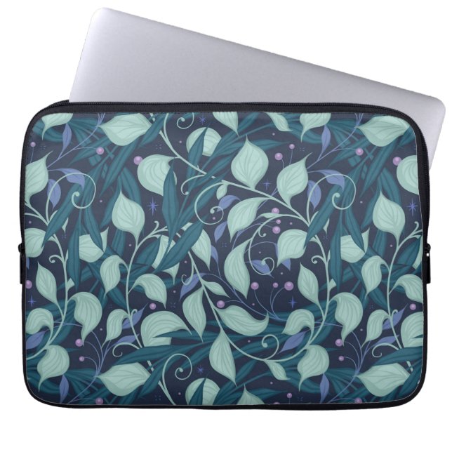Night garden laptop sleeve (Front)
