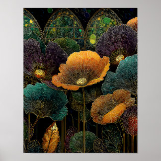 Night Garden on Venus #6 - 4x5 Digital Download Poster
