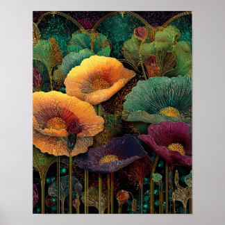 Night Garden on Venus #9 - 4x5 Digital Download Poster