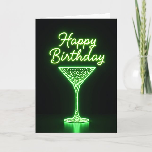 Night Glow Birthday Card (Front)