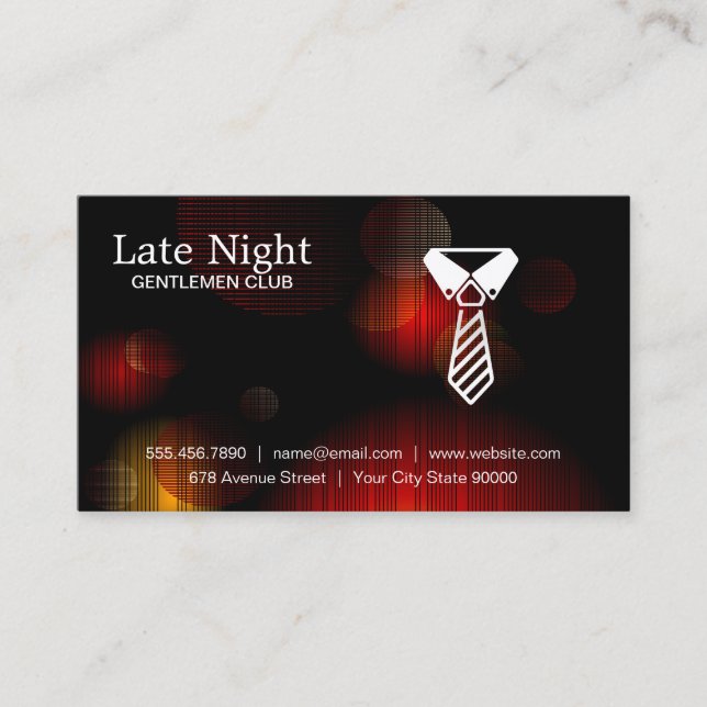 Night Glow Business Suit Card (Front)