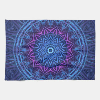 Night Glow Mandala Tea Towel