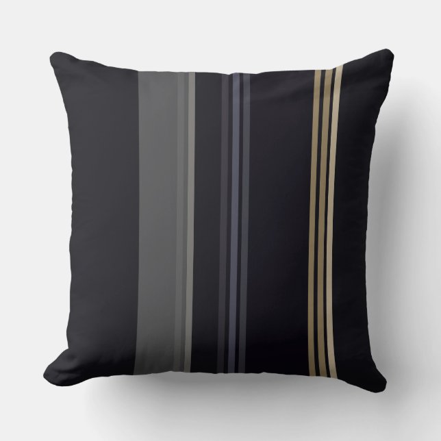 Night Glow Stripes Cushion (Front)