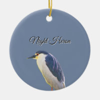 Night Heron Bird Ornament 