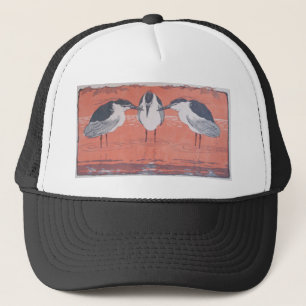 Night Herons by Otto Eckmann Trucker Hat