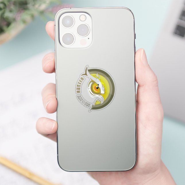 Night Hunter | 2"x 2" Sticker - Glossy Transparent (Phone)
