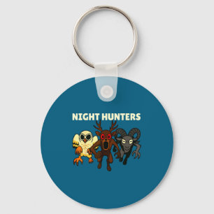 Night hunters. 99 nights owl deer ram in the key ring