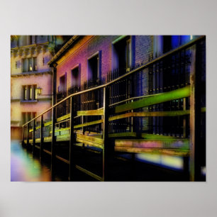 Night in Antwerp Poster