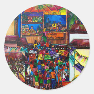 Night in old San Antonio Sticker