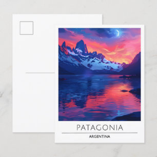 Night in Patagonia Argentina Travel  Postcard