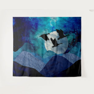 Night In The Mountains Tapestry
