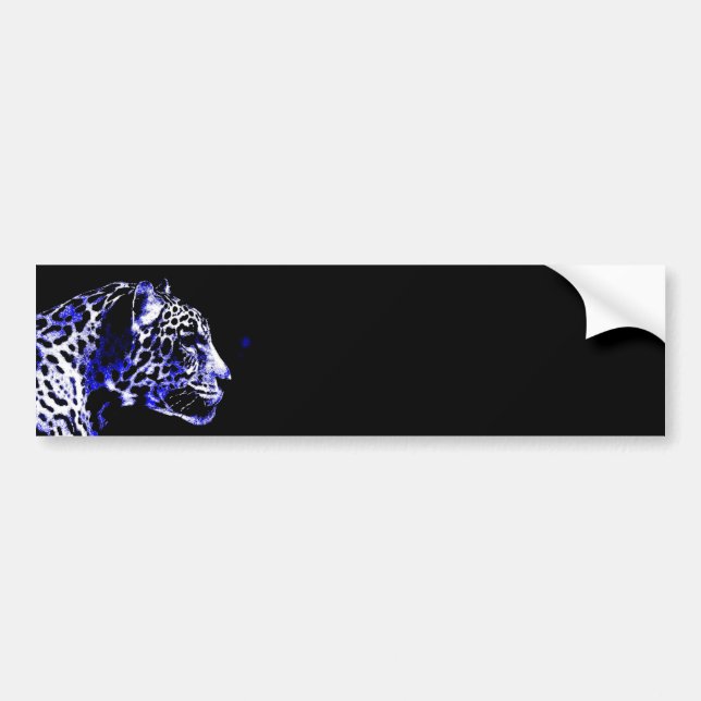 Night Jaguar Bumper Sticker (Front)