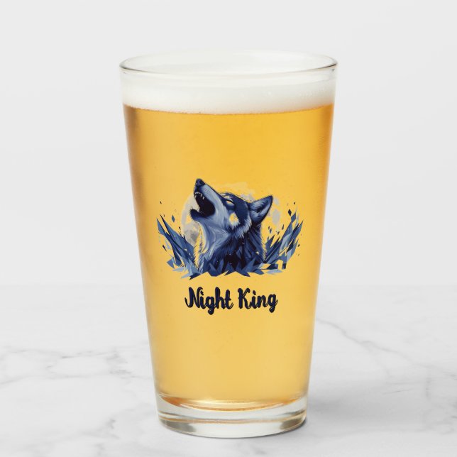 Night King - Howling Wolf with Moon Glass (Front Filled)