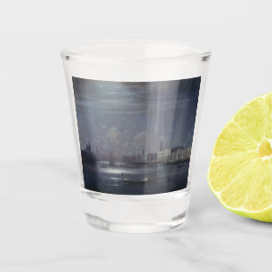 Night Landscape in Venice (Italian City) Shot Glass