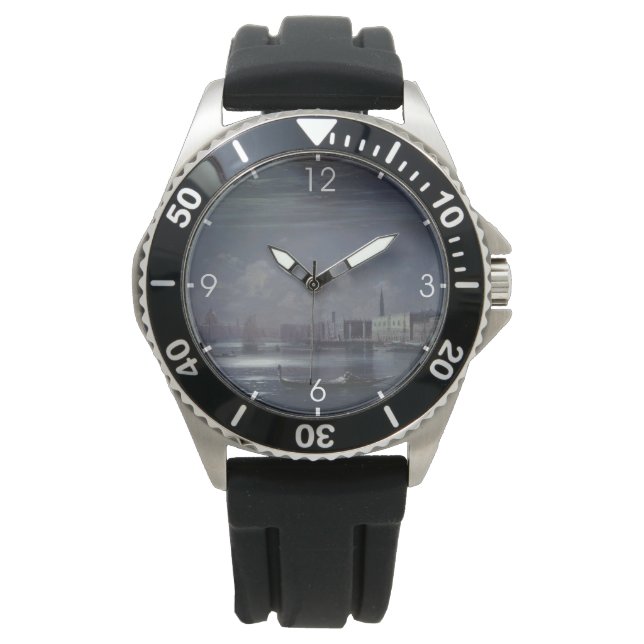 Night Landscape in Venice (Italian City) Watch (Front)