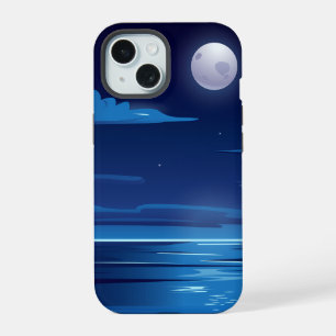 Night Landscape with Sea iPhone 15 Case