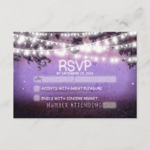 night lanterns purple wedding rsvp