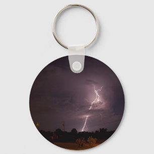 Night lightning Storm Keychain