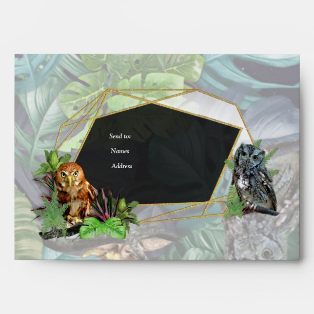 Night-live party celebration theme envelope (Front)