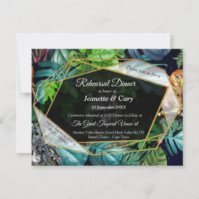 Night-live party celebration theme invitation (Front)