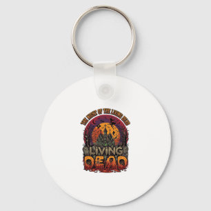 Night Living Dead Halloween Haunted House Witch Sk Key Ring