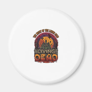 Night Living Dead Halloween Haunted House Witch Sk Magnet