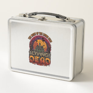 Night Living Dead Halloween Haunted House Witch Sk Metal Lunch Box
