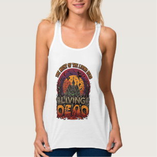 Night Living Dead Halloween Haunted House Witch Sk Singlet