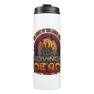 Night Living Dead Halloween Haunted House Witch Sk Thermal Tumbler