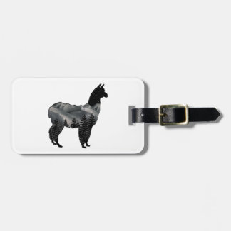 Night Llama Luggage Tag