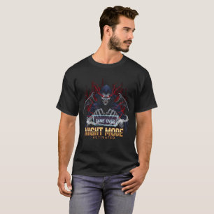 Night Mode Activated Vampire Gamer Shirt   Funny G