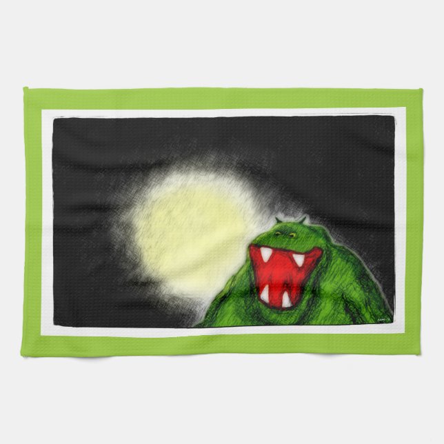 Night Monster Tea Towel (Horizontal)