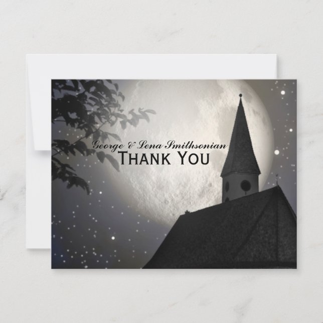 Night Moon Country Church Thank You (Front)
