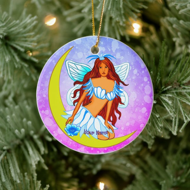 Night Moon Fairy Ceramic Tree Decoration (Tree)